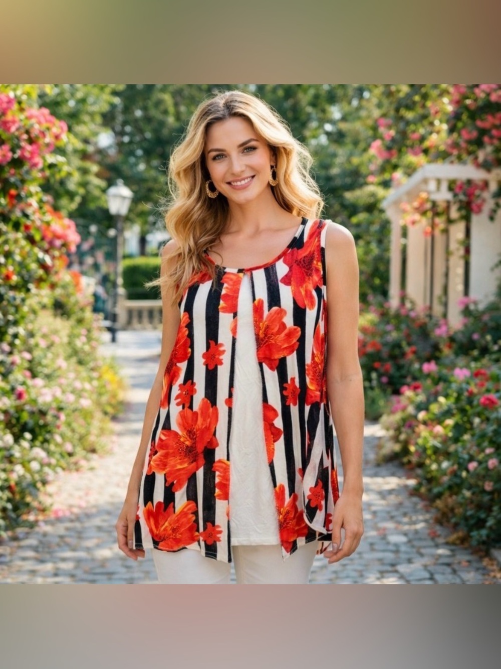 Beautiful Papa layered top.  NWT